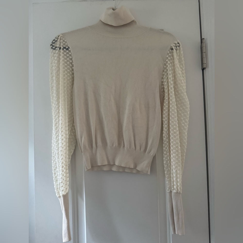 Zara Beige Knit Top